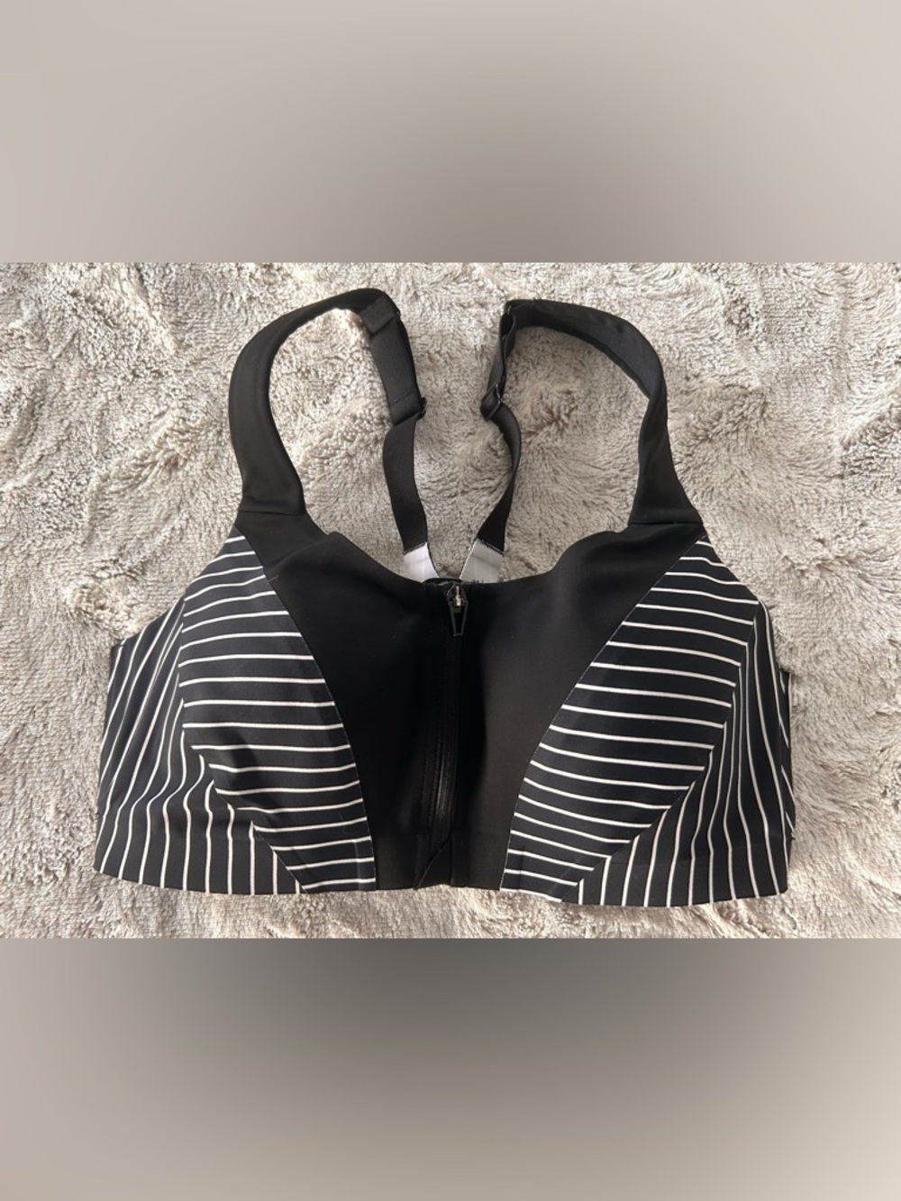 Victoria's Secret Black and White Sports Bra- 34D